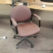 Rose Fabric Low Back Adjustable Task Chair with Arms